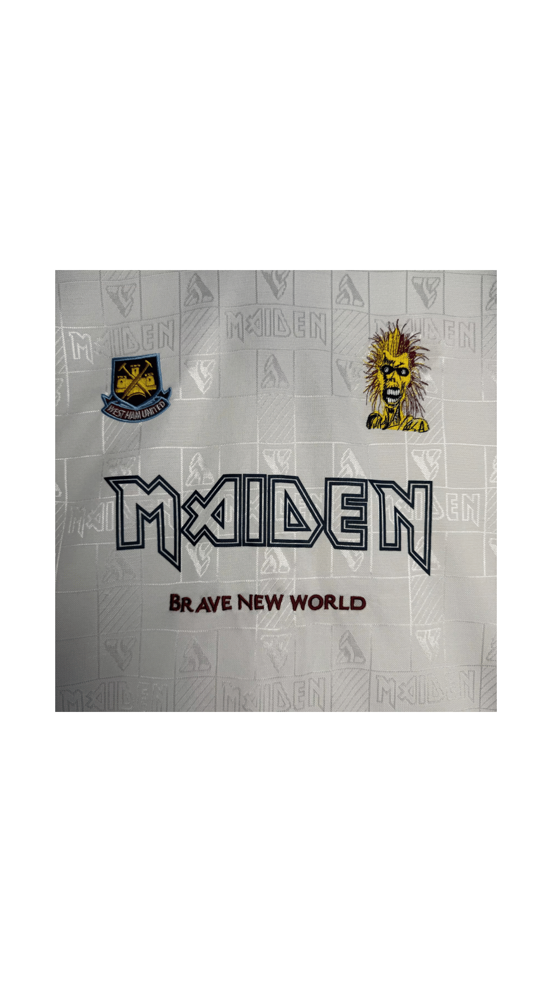 Jersey West Ham X Iron Maiden Temporada 1999-01 (Visitante)